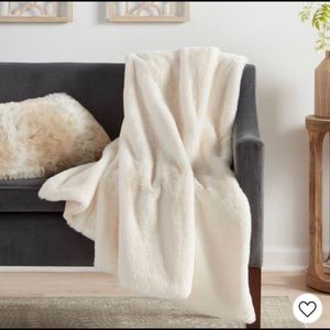 Faux Rabbit Throw